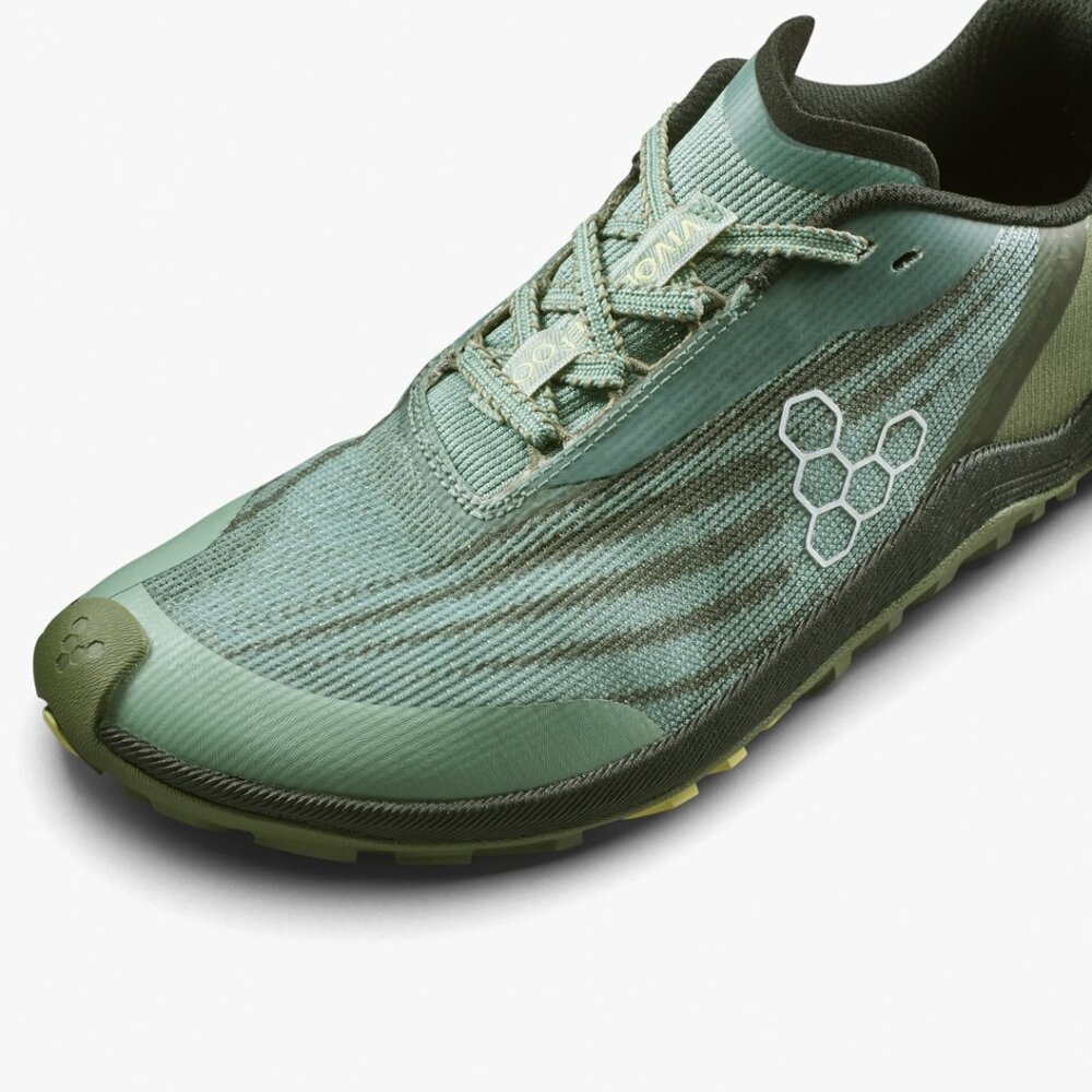 New Mens sz 9 Vivobarefoot Primus Trail flow shoes Glacial Green lift hike run - Picture 5 of 7